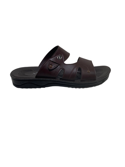 Classic Brown Leather Slipper