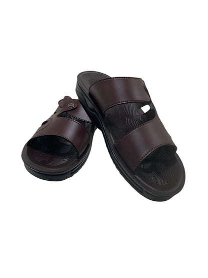 Classic Brown Leather Slipper